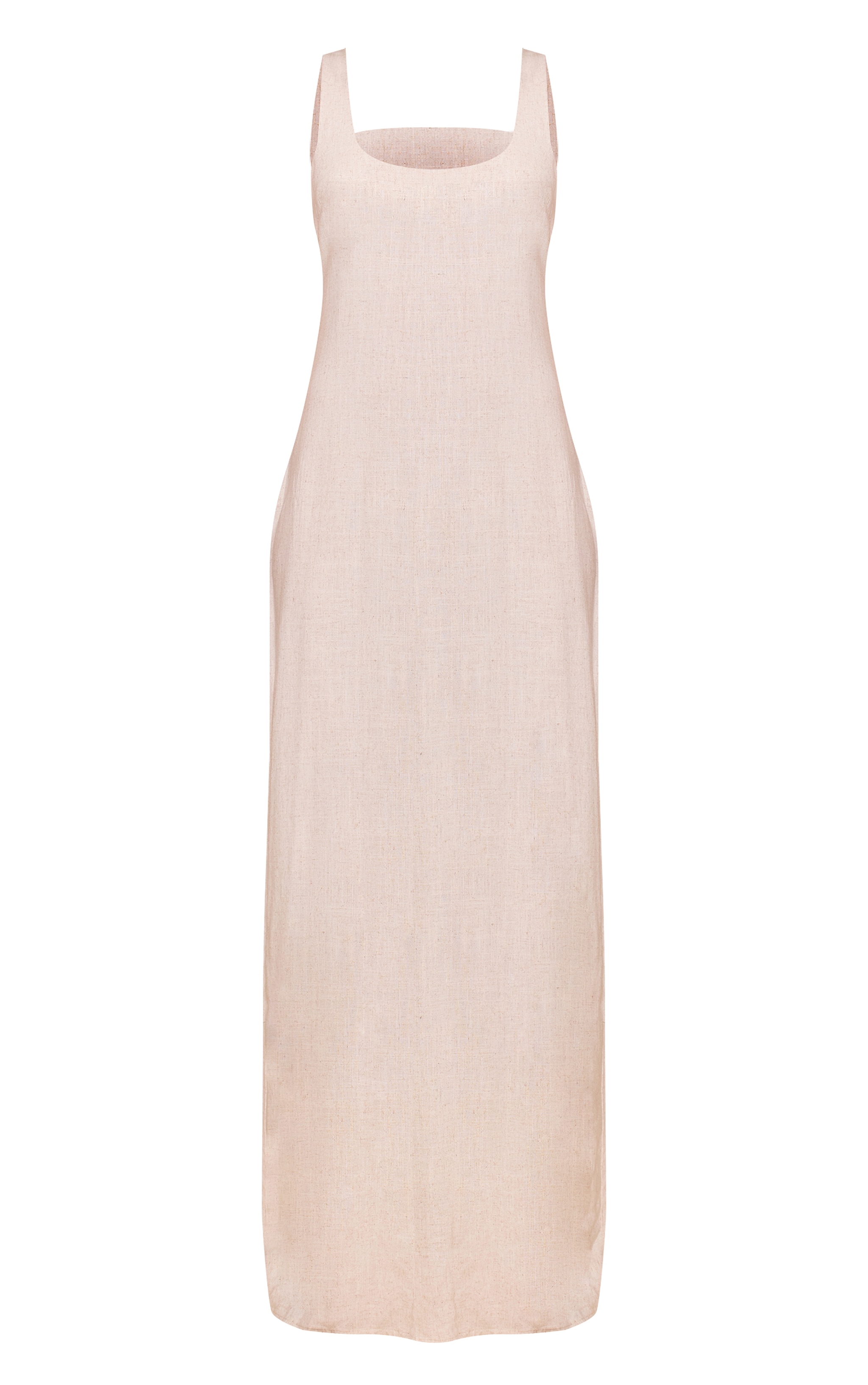 Tall Natural Textured Scoop Neck Maxi Dress image 5