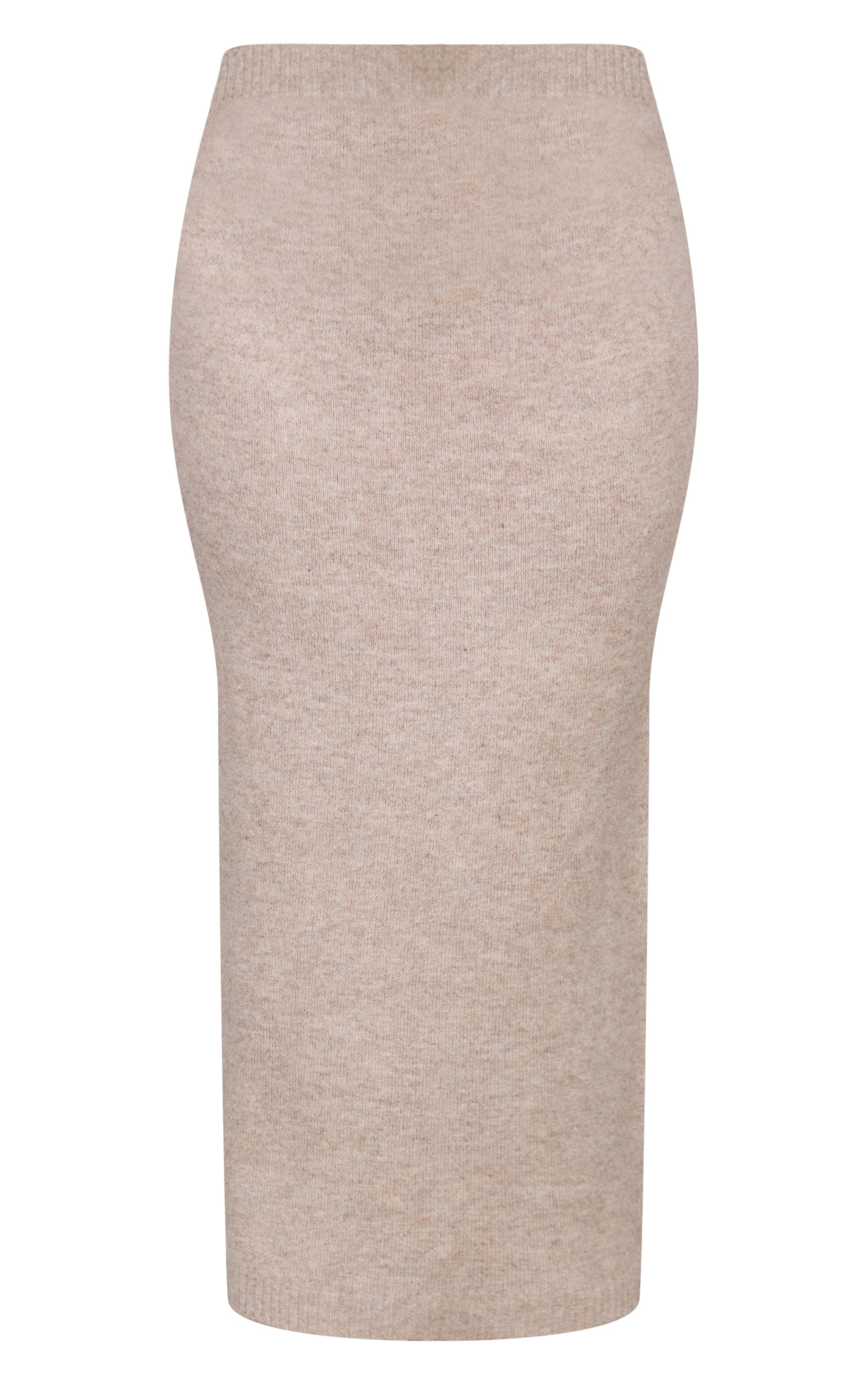 Plus Taupe Melange Soft Knit Maxi Skirt image 5