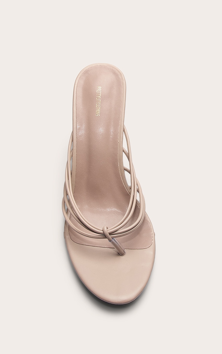 Mushroom Round Toe Thong High Heeled Mules image 2