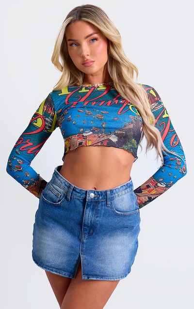 FLARED CROP TOP