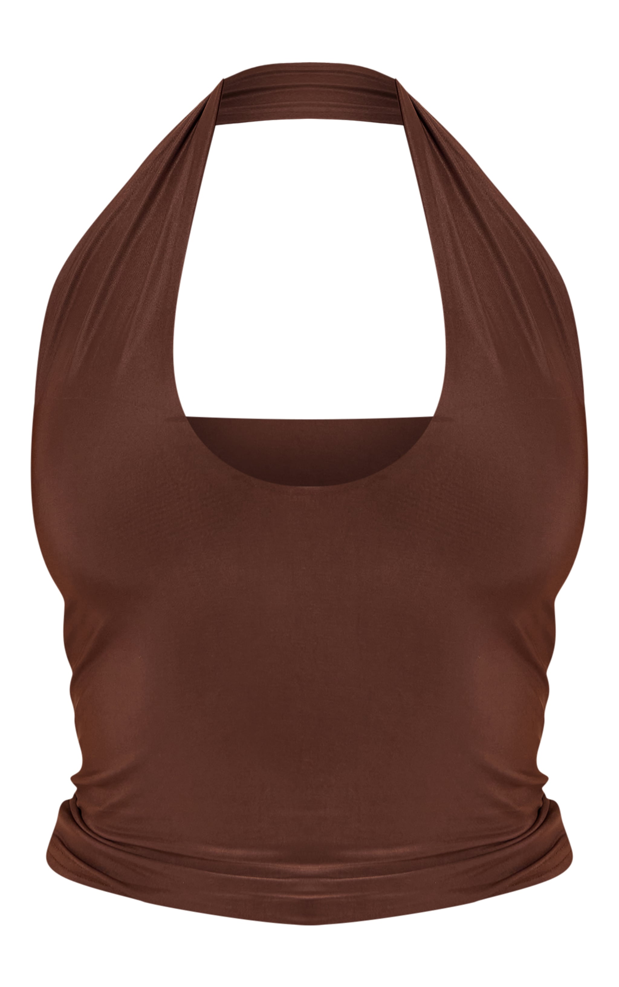 Shape Chocolate Slinky Halterneck Top image 5