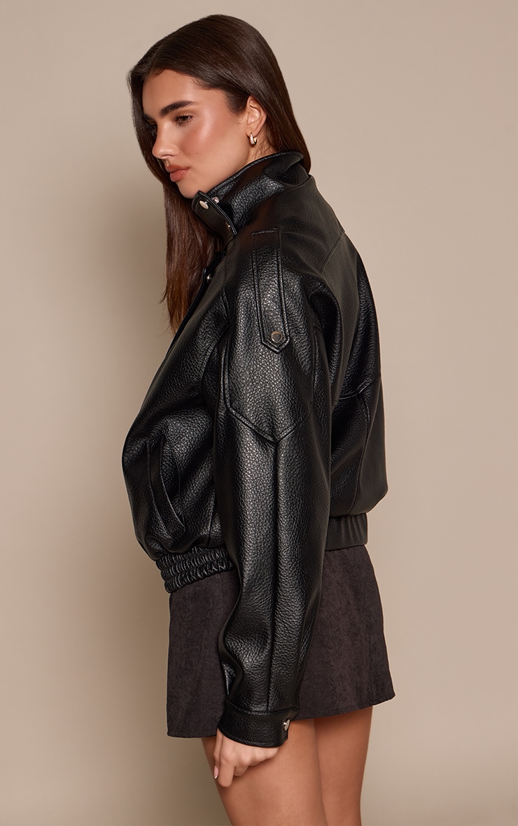 Black Peachskin Skort image 3