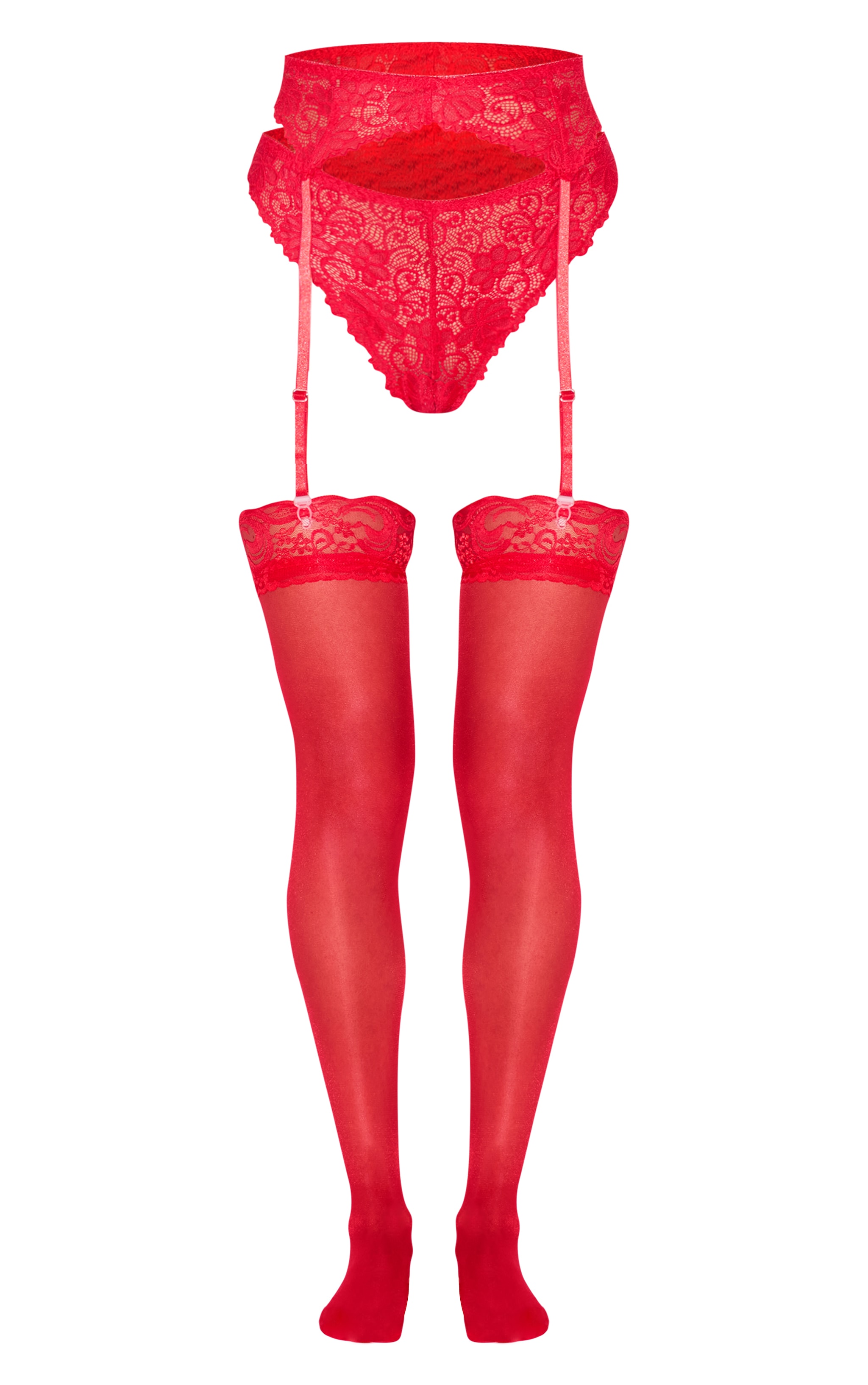 stocking tops and suspenders