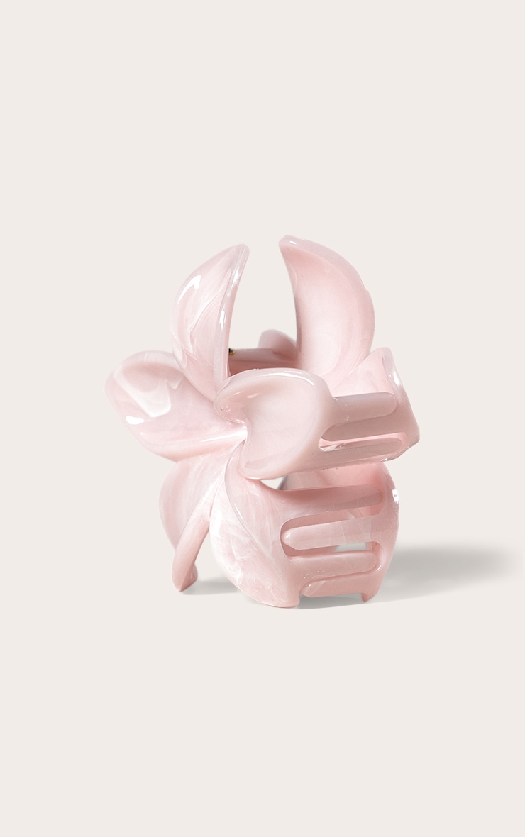 Baby Pink Lily Flower Hair Clip image 3