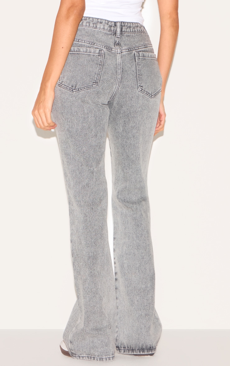 Grey Slim Fit Flared Jeans image 3