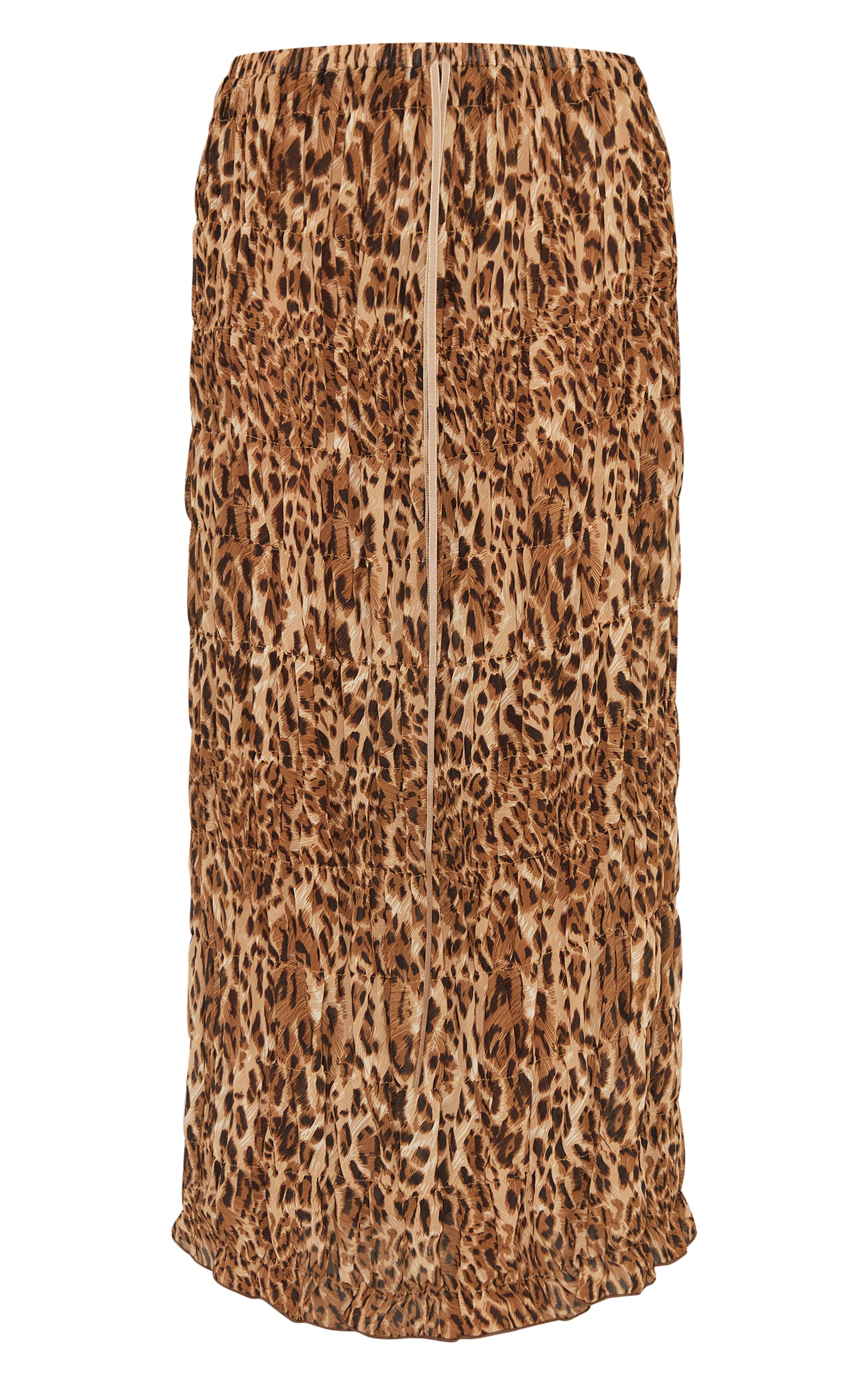 Petite Leopard Print Low Waist Chiffon Maxi Skirt image 5