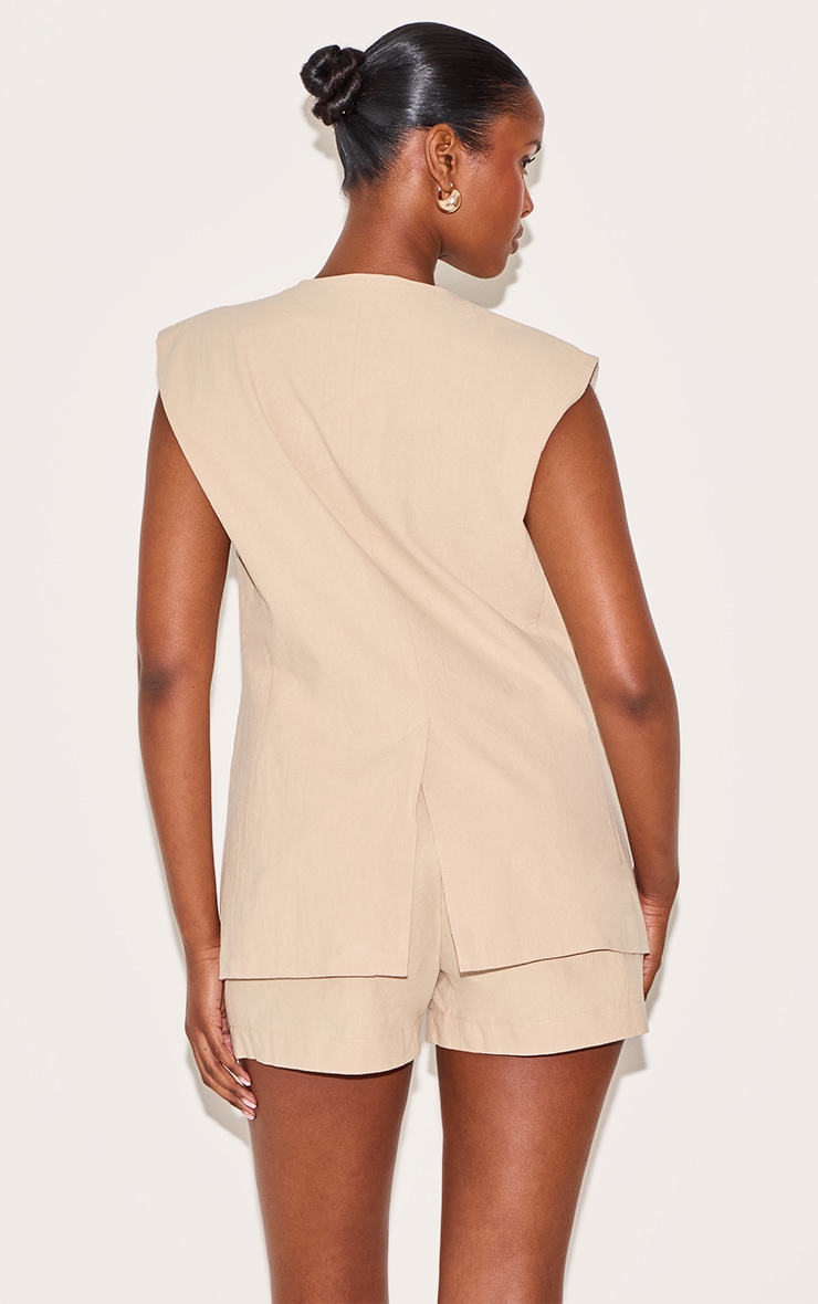 Gilet long sable image 2