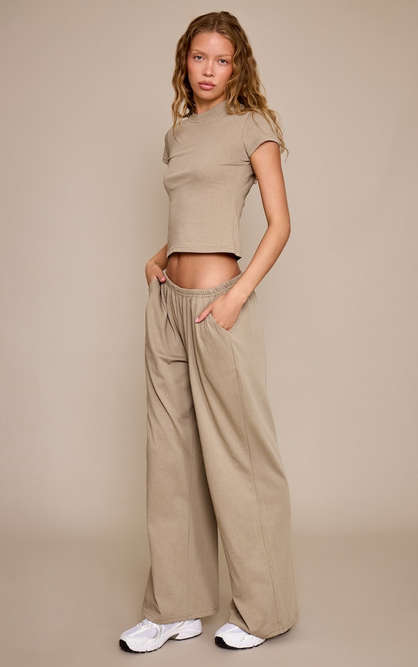 Sage Soft Textured Relaxed Wide Leg Pants