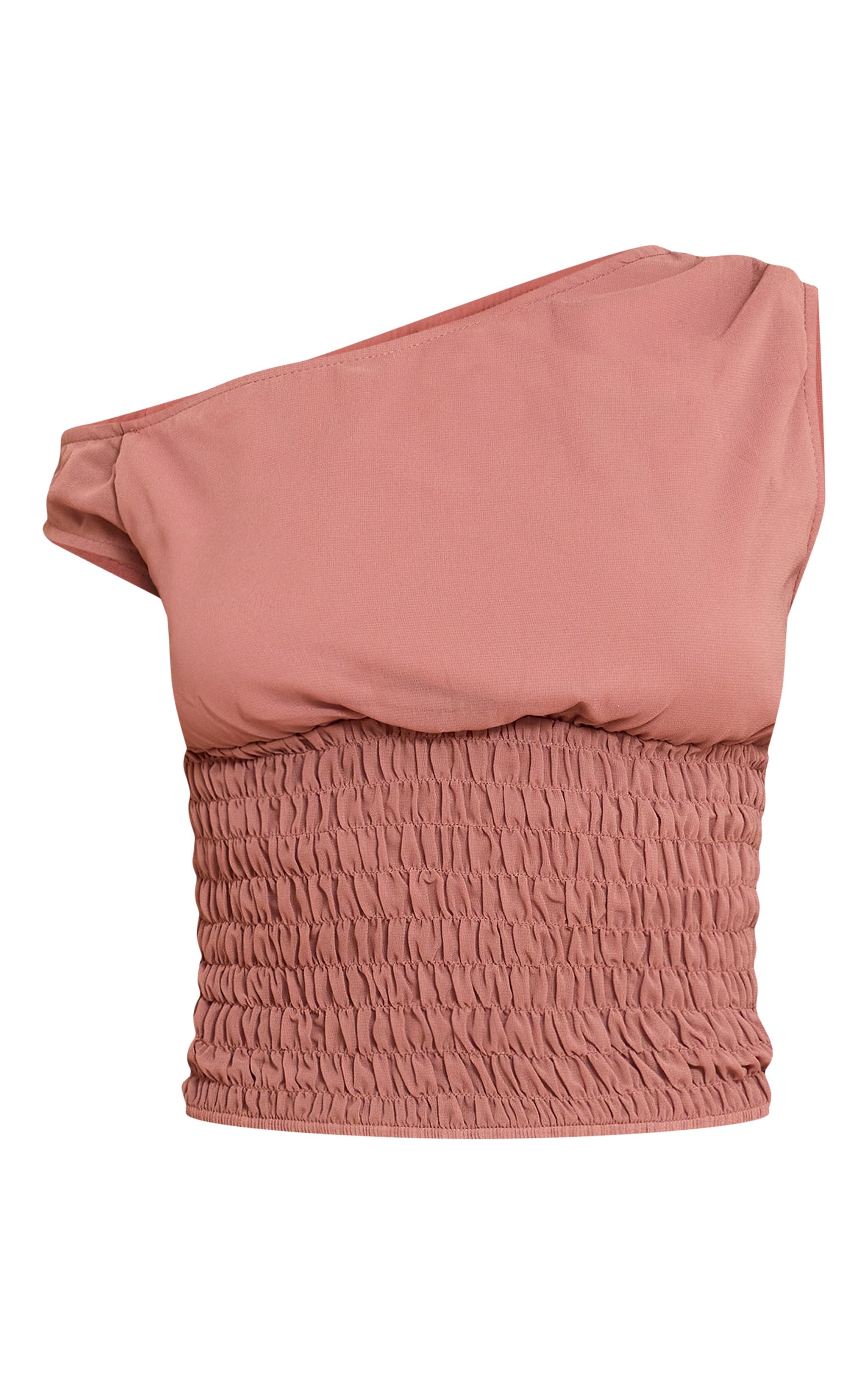 Mauve Gathered Off The Shoulder Crop Top image 5