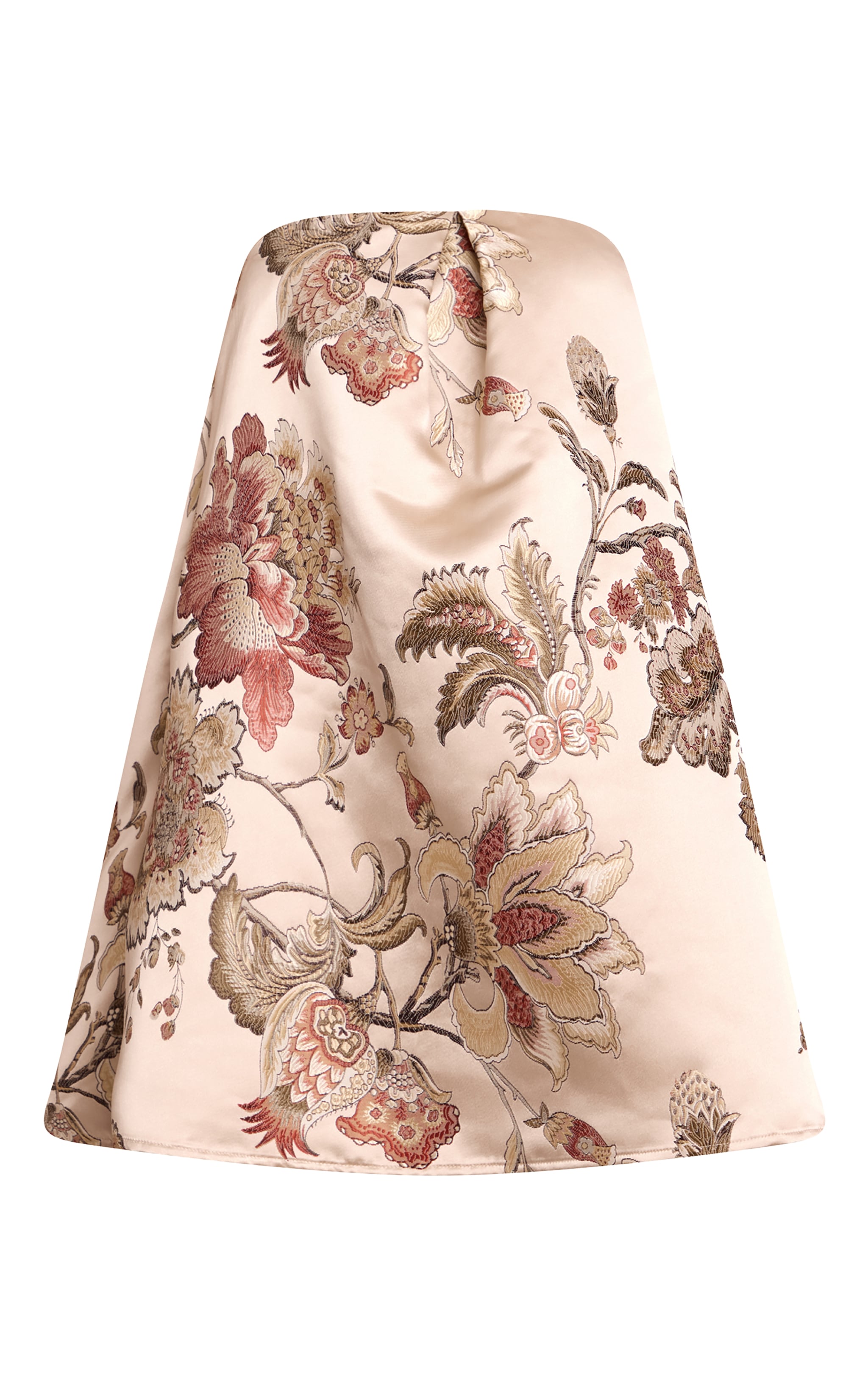 Multi Floral Jacquard Embroidered Puffball Dress image 5