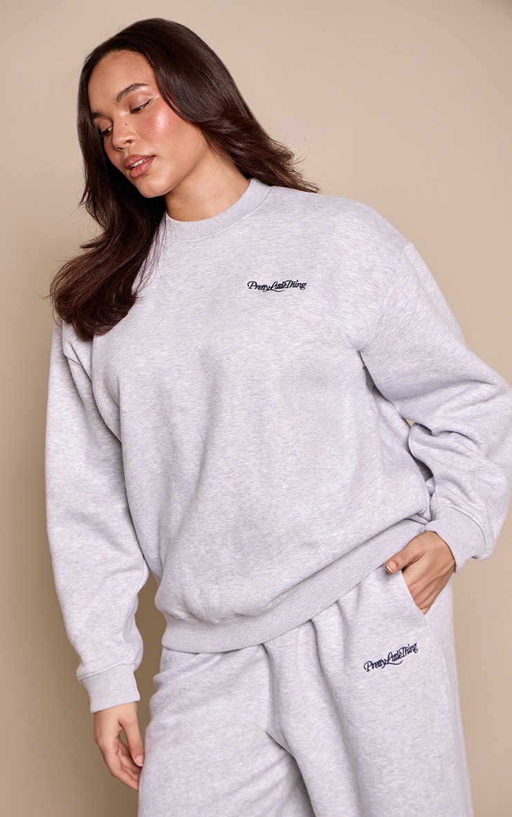 Plus Grey Pretty Littte Thing Sweatshirt