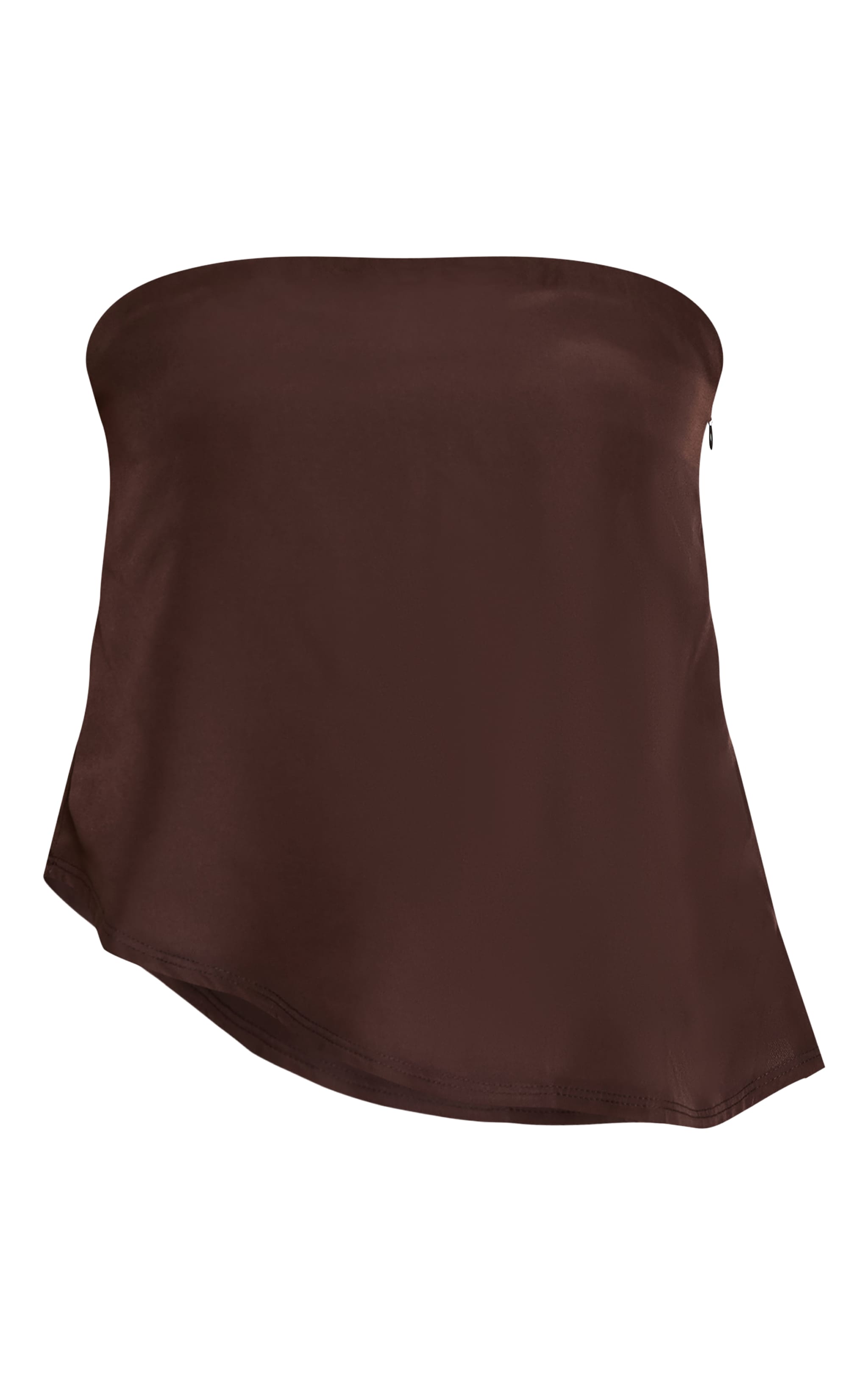 Chocolate Bandeau Chiffon Top image 5