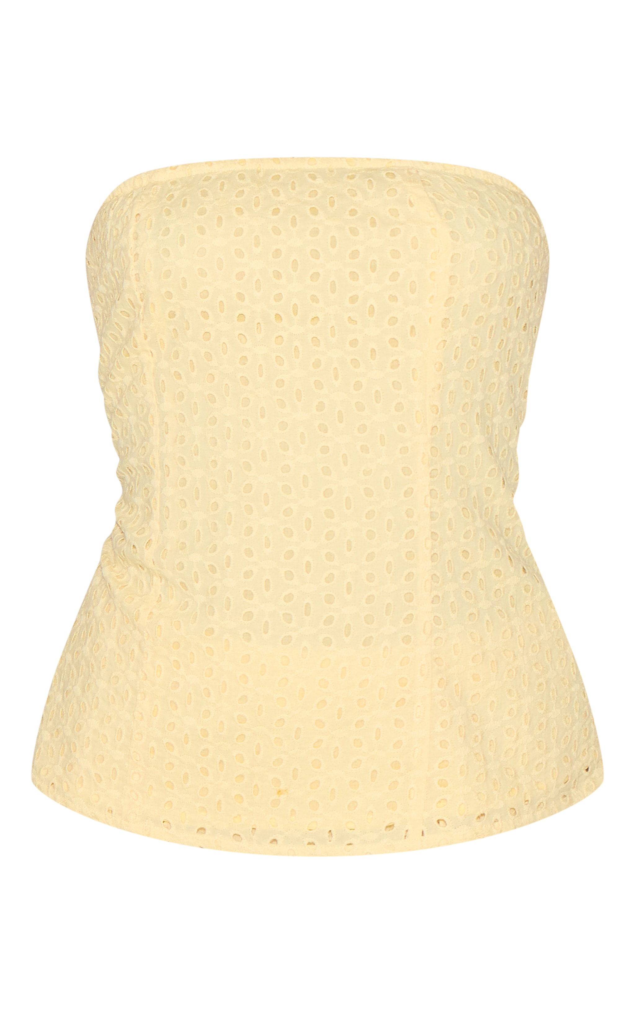 Lemon Embroidered Bandeau Top image 5