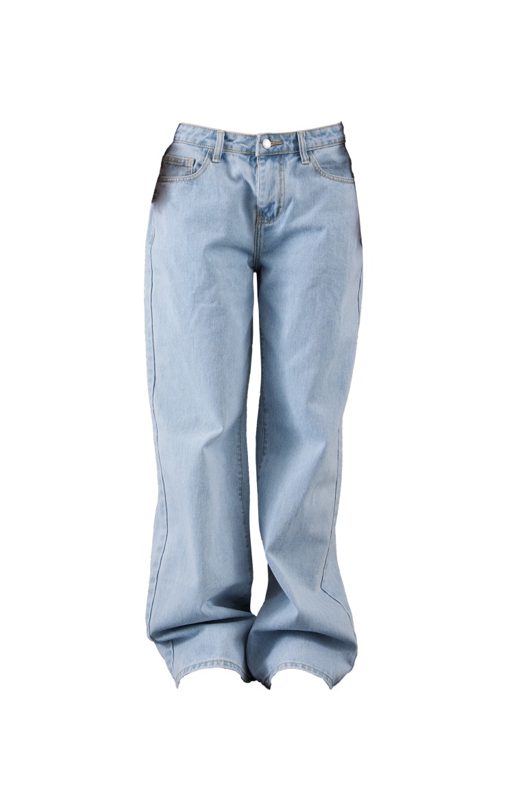 Jean Next Femme Taille 36L Bleu Clair – Coupe Droite, Denim Classique 5 Poches