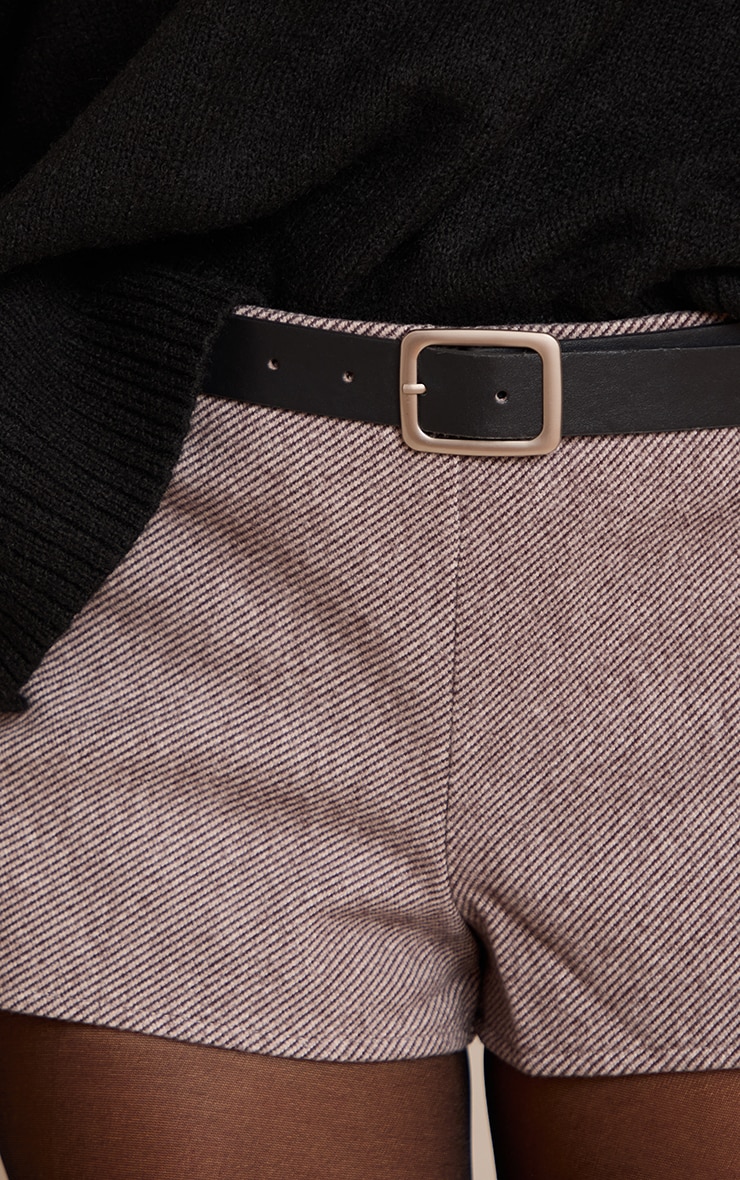 Brown Herringbone Hot Pants image 5