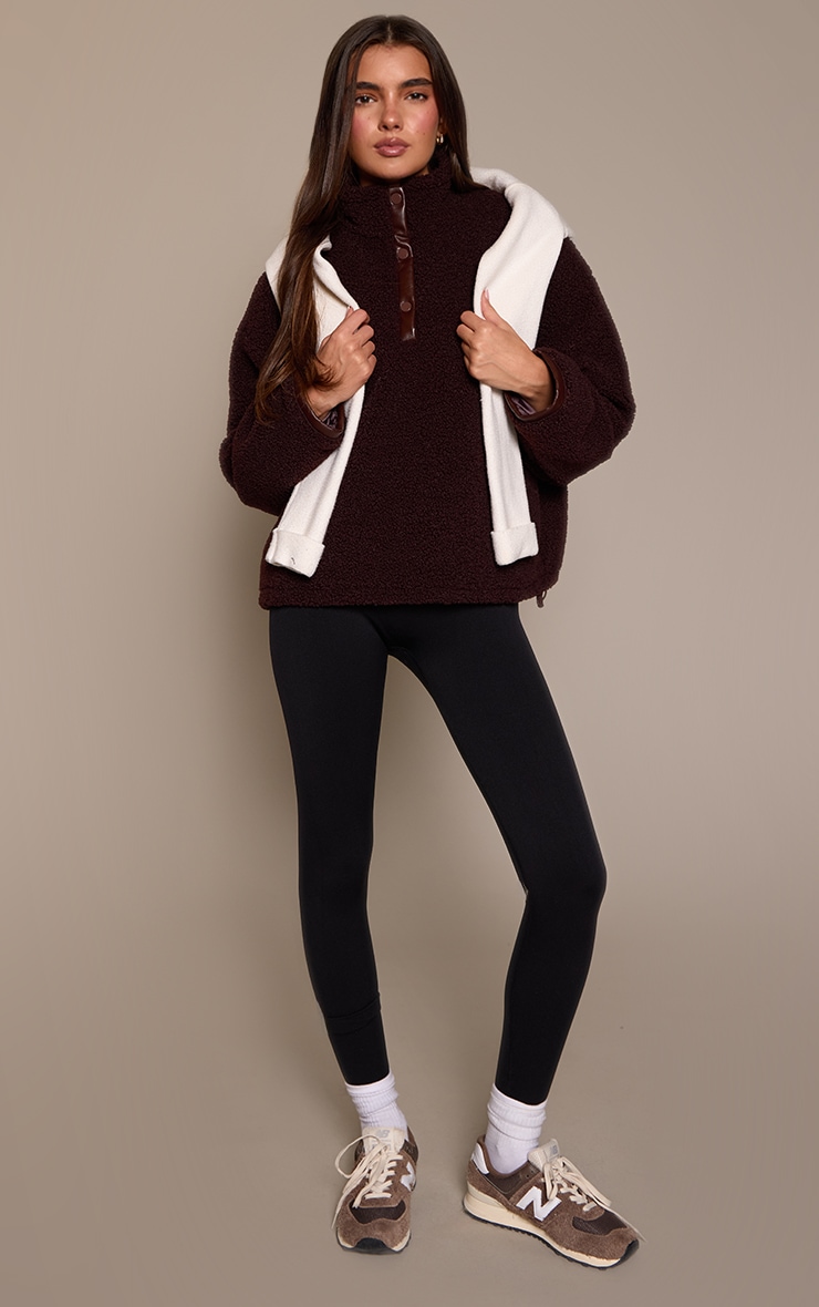 Chocolate Plum Half Zip Fleece  image 3