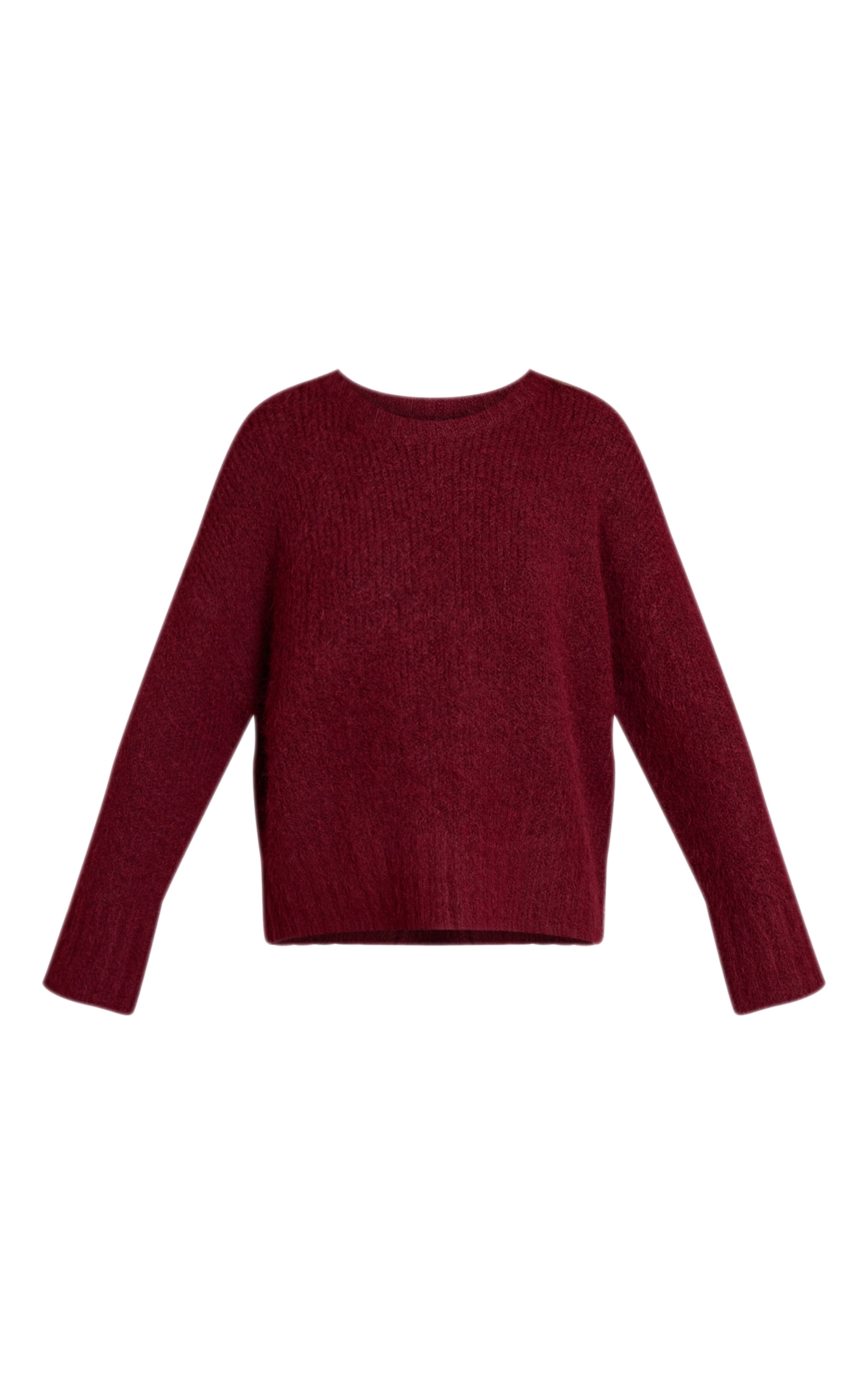 Pull oversize côtelé bordeaux image 5