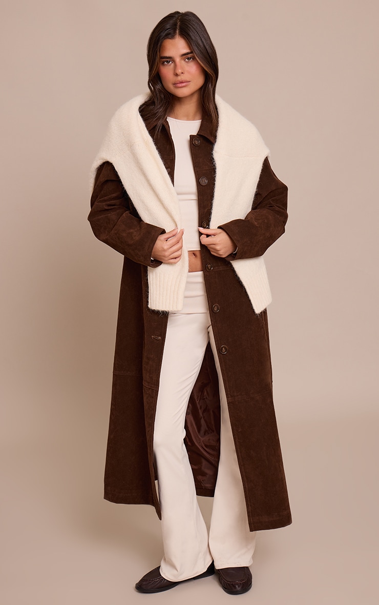 Cream Soft Touch Long Sleeve Top image 3