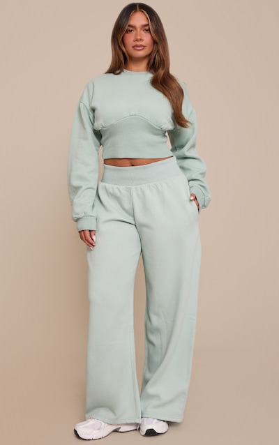 Shape Mint Green Cinched Waist Track Pant