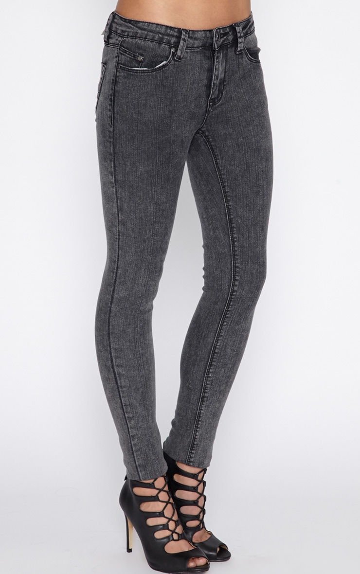Ivy Charcoal Skinny Jean Jeans PrettyLittleThing PrettyLittleThing