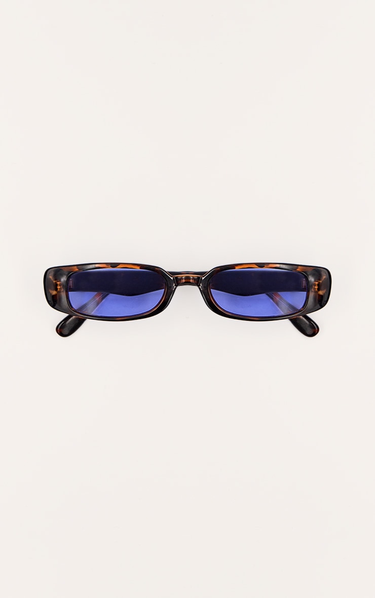 Jeepers Peepers Lunettes de soleil fines en écailles à verres contrastants image 3