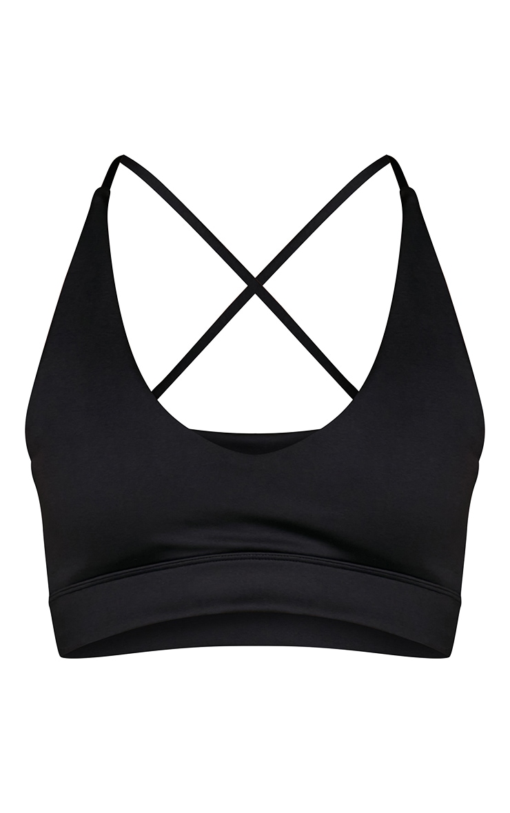 Brassière de sport ultime noire croisée dans le dos image 5