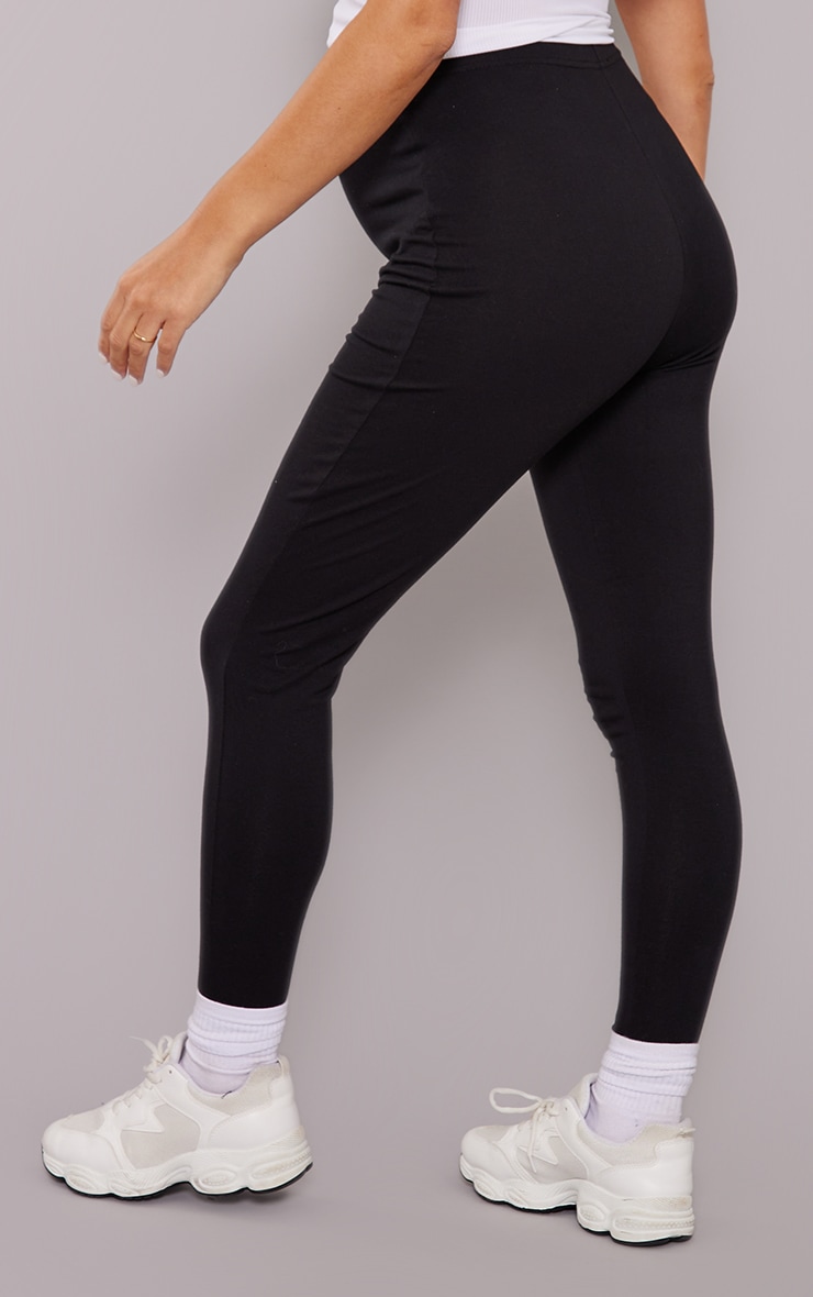 Maternité Legging de grossesse noir à soutien pour le ventre image 3