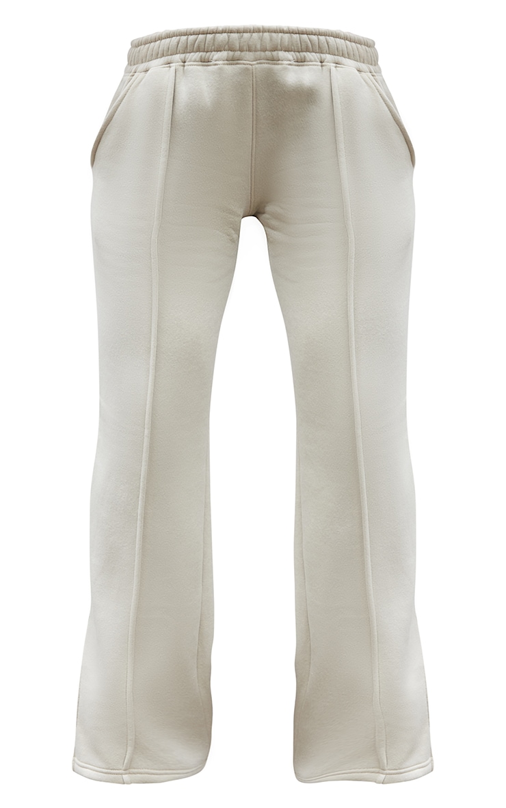 Mink Low Rise Seam Split Hem Pocket Detail Straight Leg Track Pants image 5