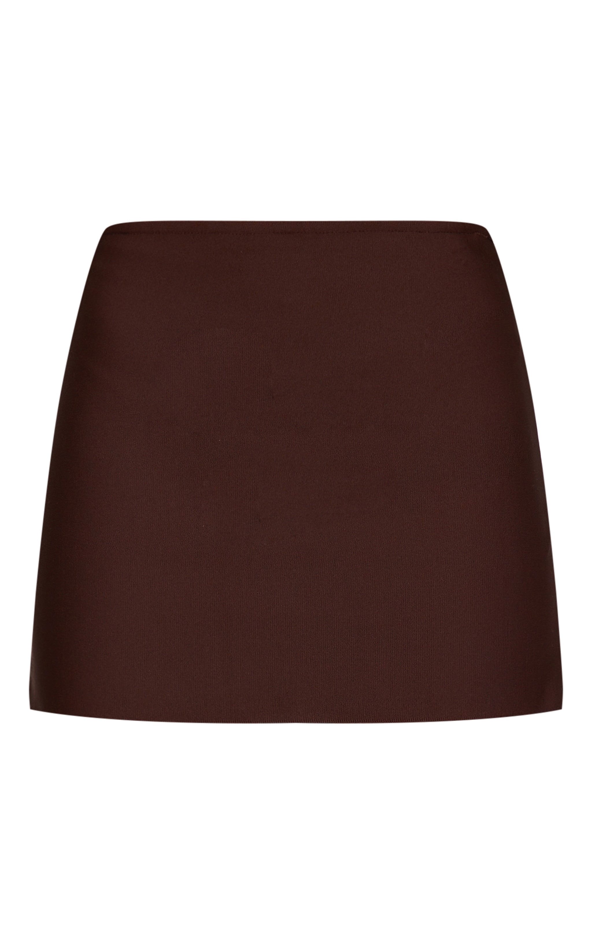 Chocolate Tailored Mini Skirt image 6