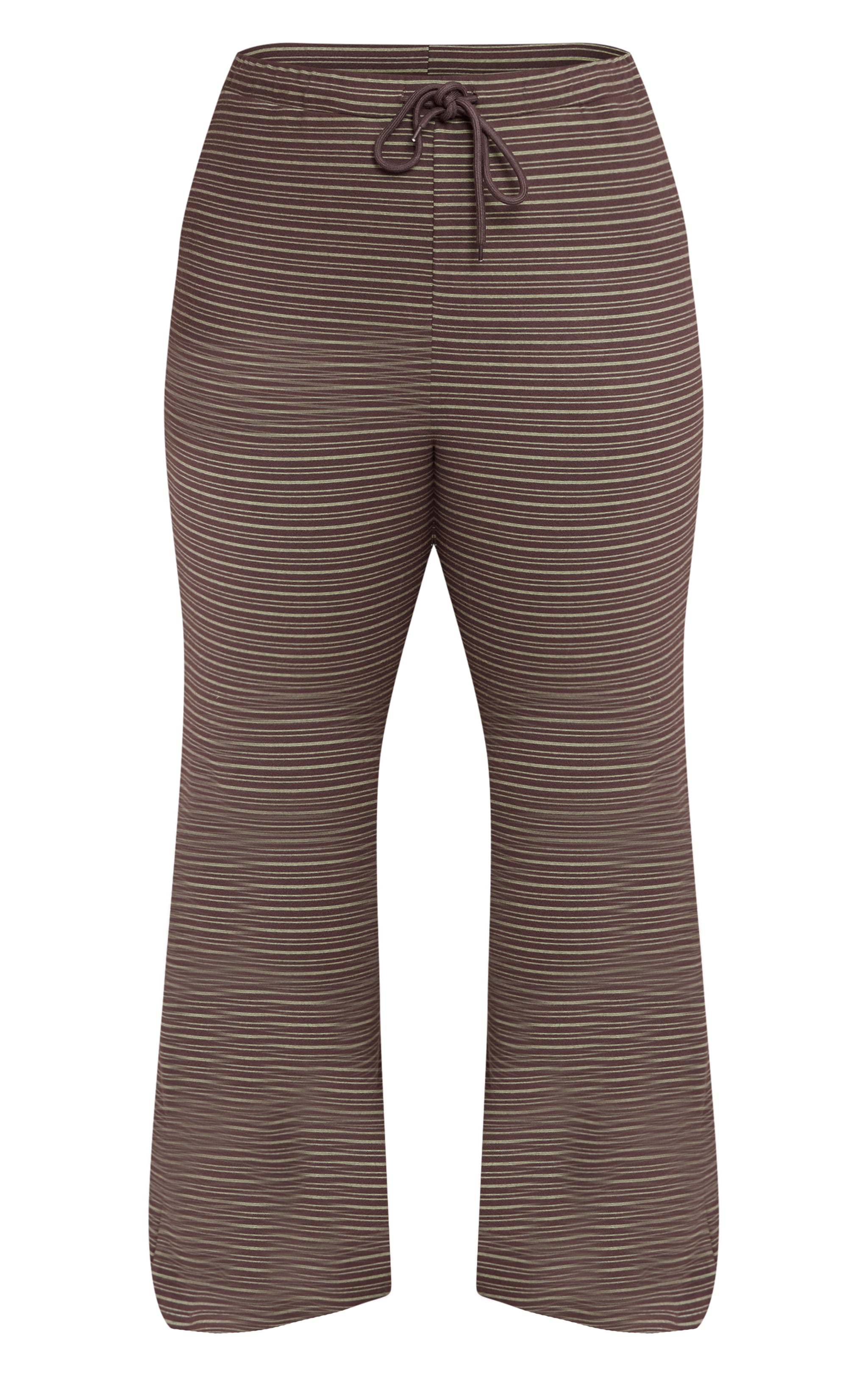 Plus Chocolate Pinstripe Skinny Flare Trouser image 5