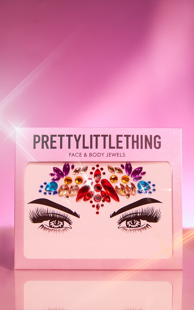 PRETTYLITTLETHING Forehead Multi Colour Face Jewel image 3