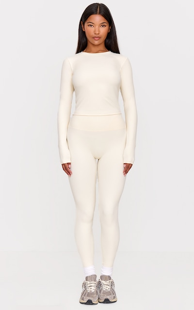 Pantalon de yoga ultime flare en Sculpt crème