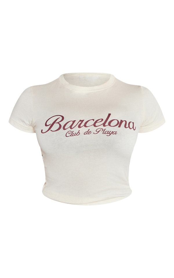 Camiseta Pretty Little Thing Estampado Cerezas, Ajustada Larga, Gris