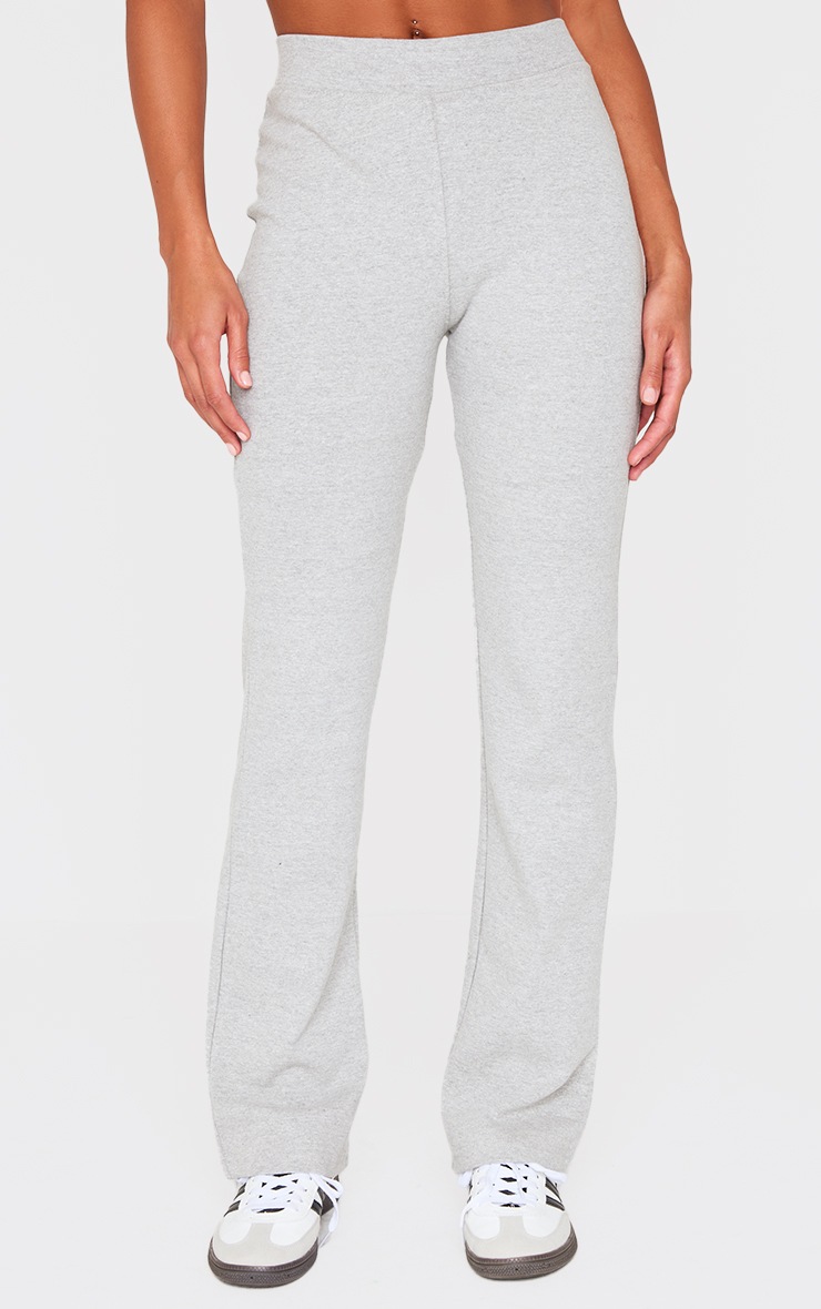 Grey Marl Straight Leg Pants image 2