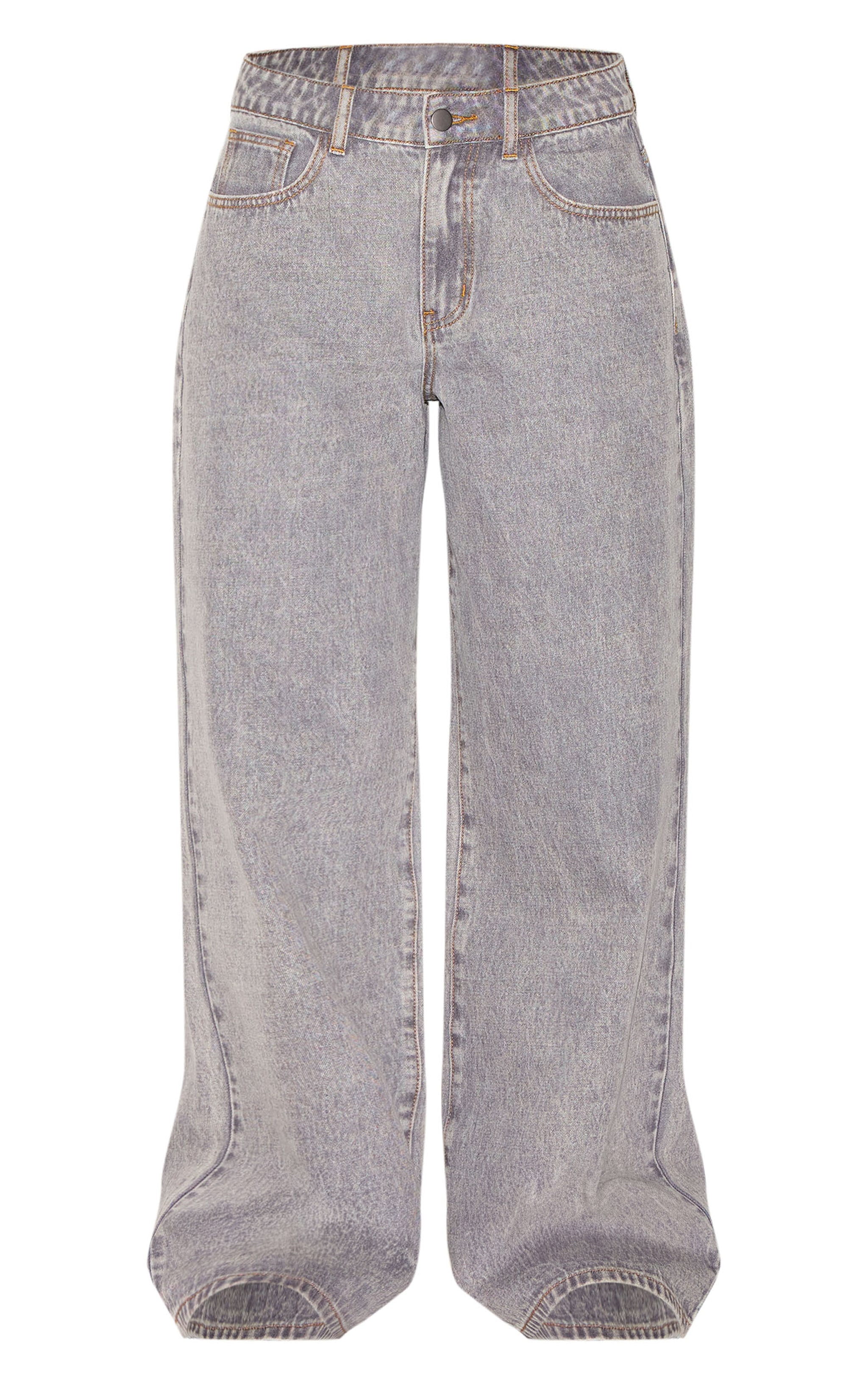 Jean style large ample gris image 5