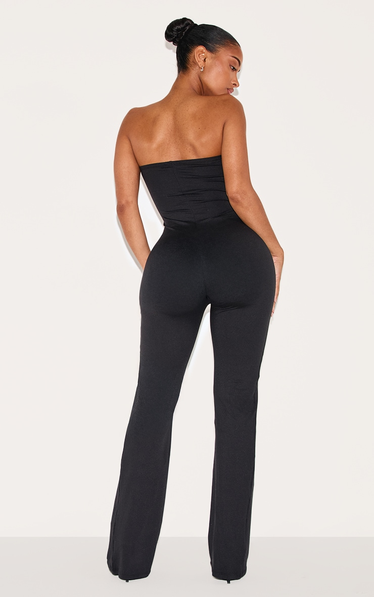 Shape Black Sculpted Bandeau Jumpsuit image 2