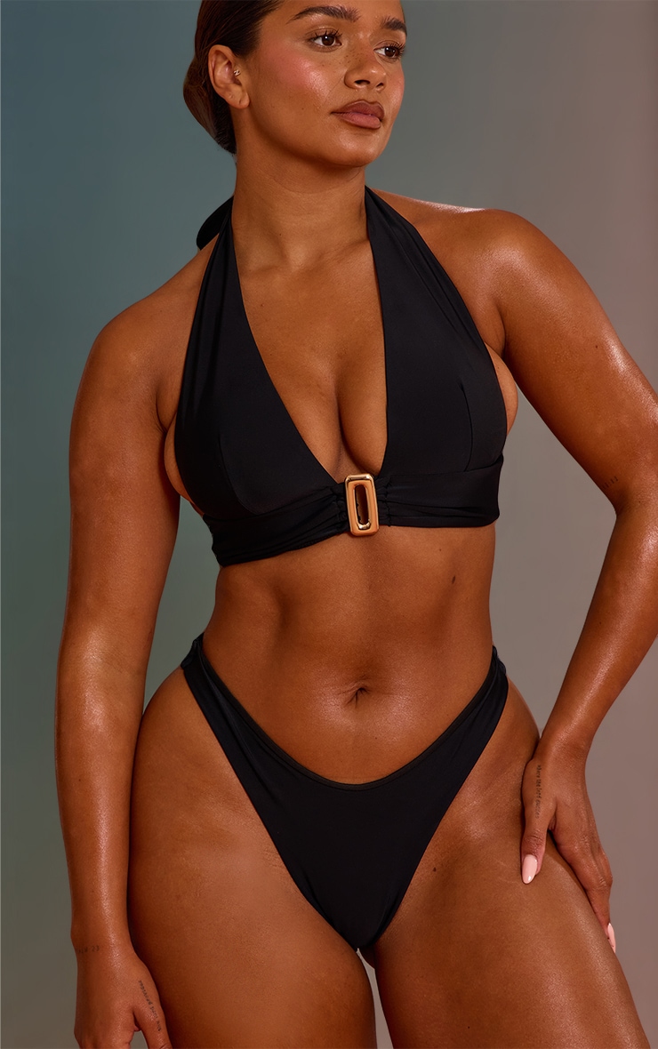 Shape Black Boomerang Bikini Bottoms image 3