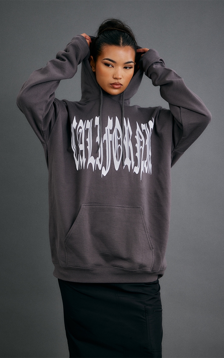 Generisch Sweat à Capuche 2025 Pour Femme Décontracté Mode Dark Punk Gothique Imprimé Noir Long Sweat à Capuche Avec Imprimé, Noir , 4XL