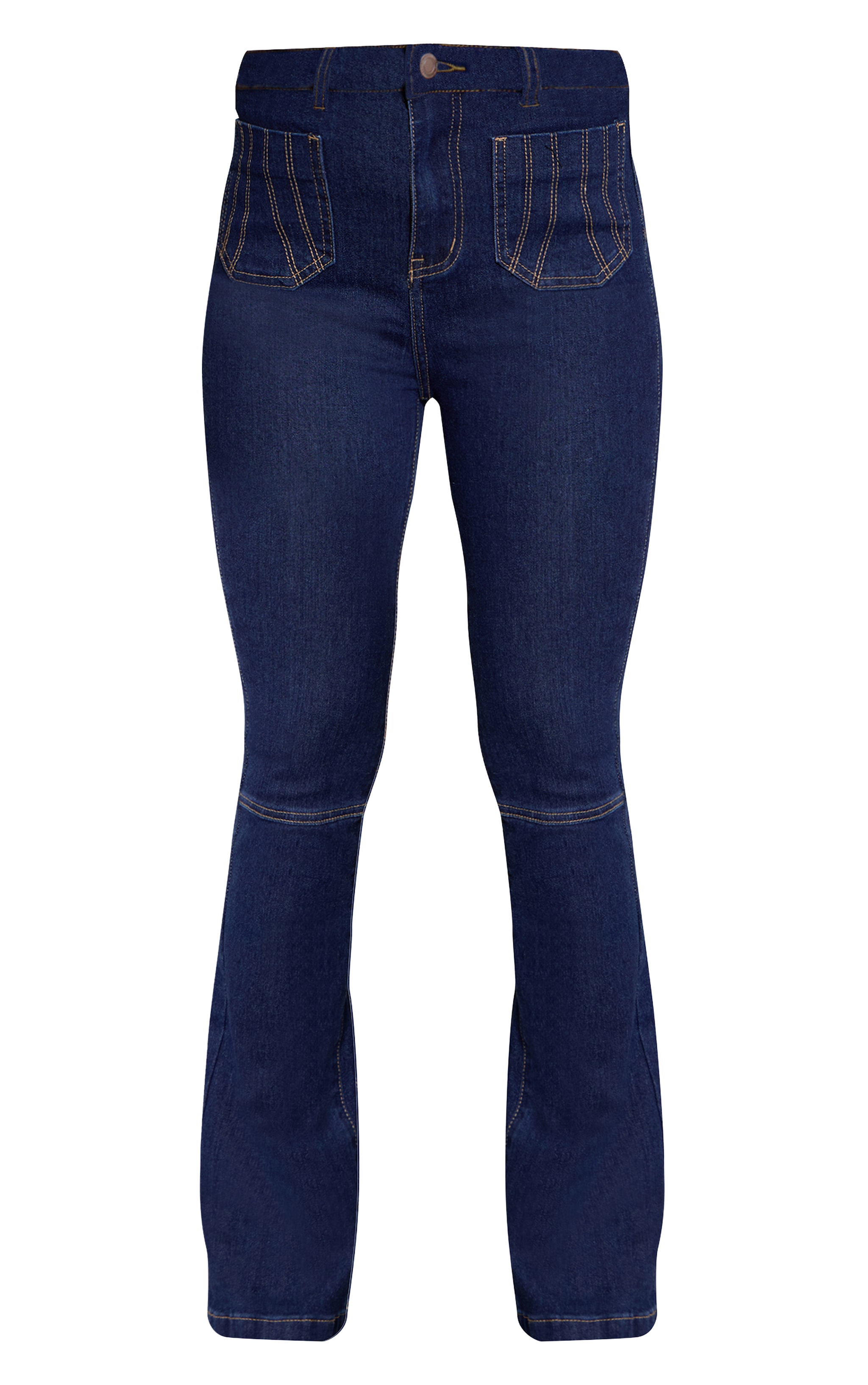 Petite Jean flare ajusté indigo image 5