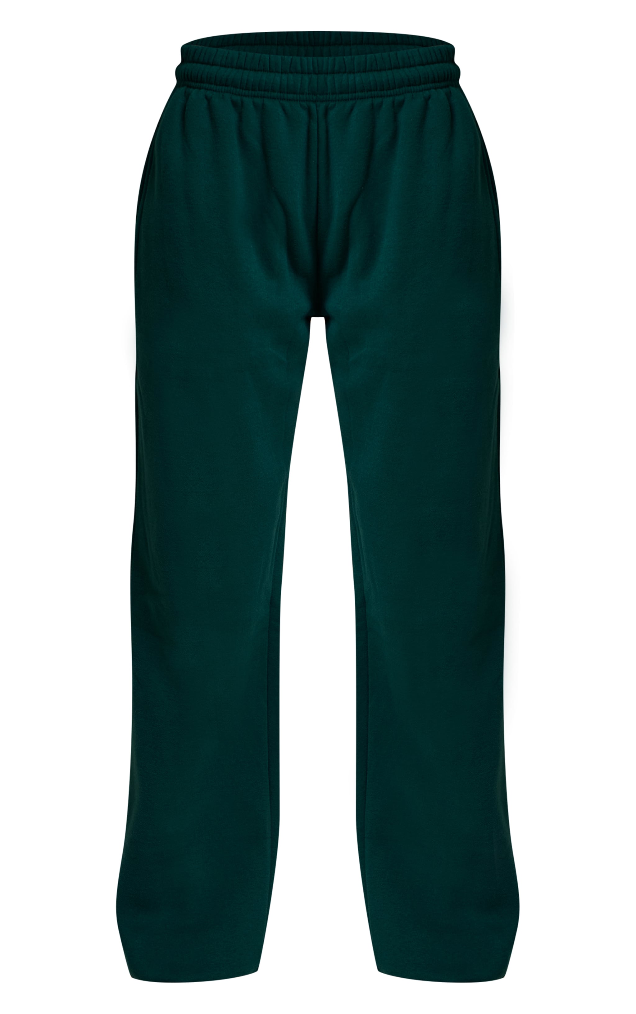 Pine Green Cotton Fleece Cuffed Sweat Pants image 5