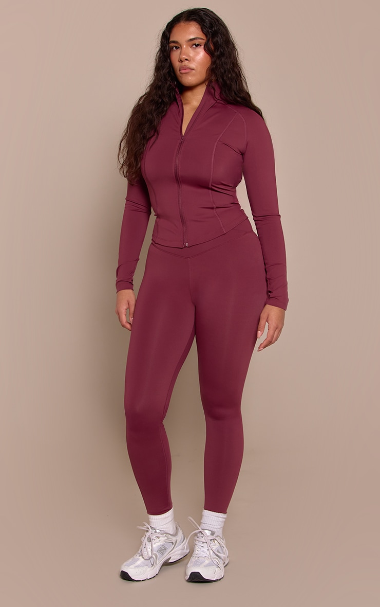 Shape Burgundy Sculpt Wrap V Front Legging