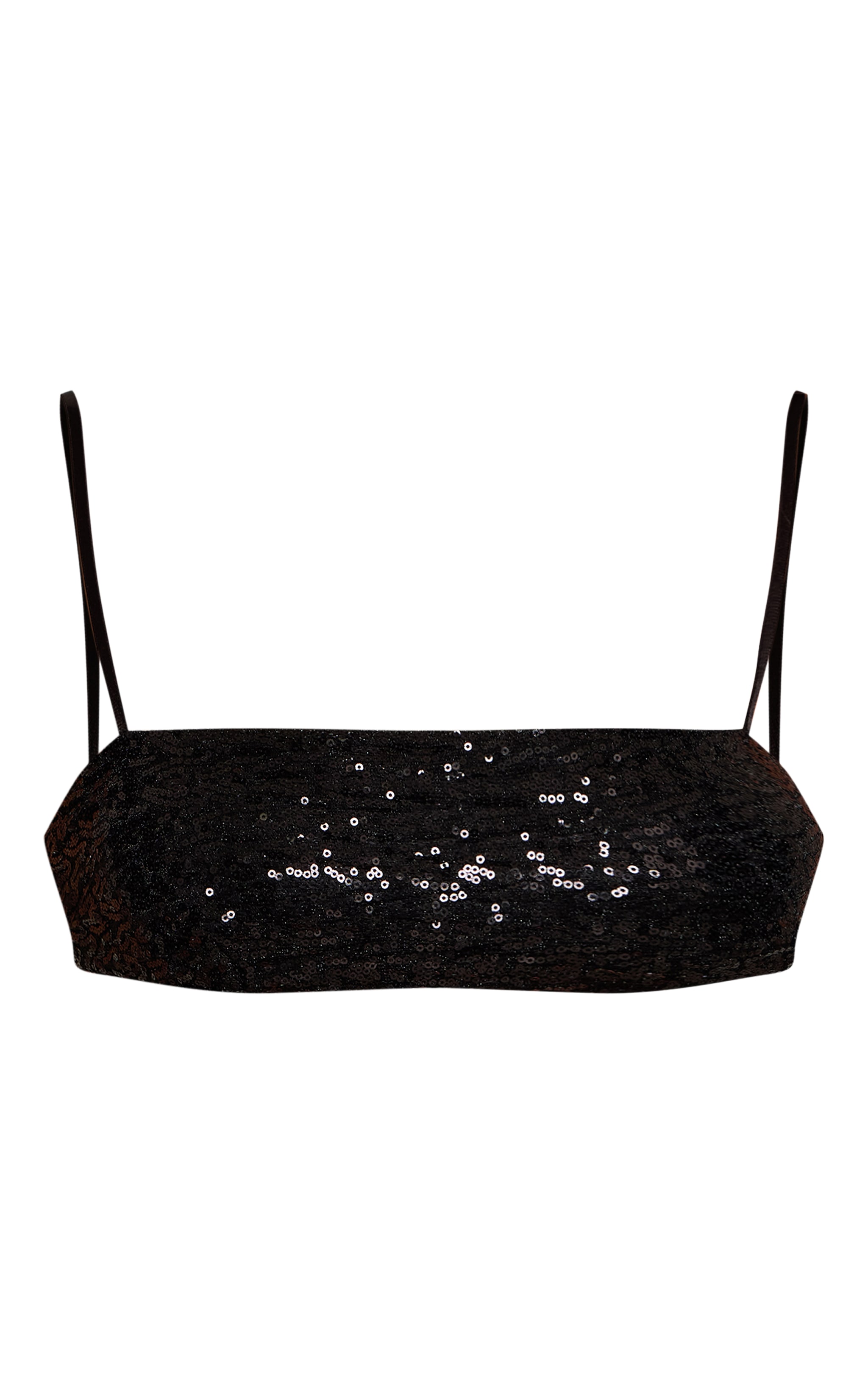 Top bralette noir à sequins image 5