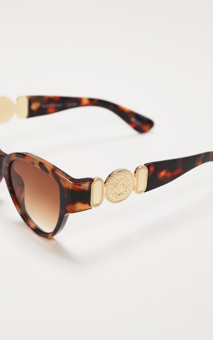 Brown Tortoise Gold Sunglasses