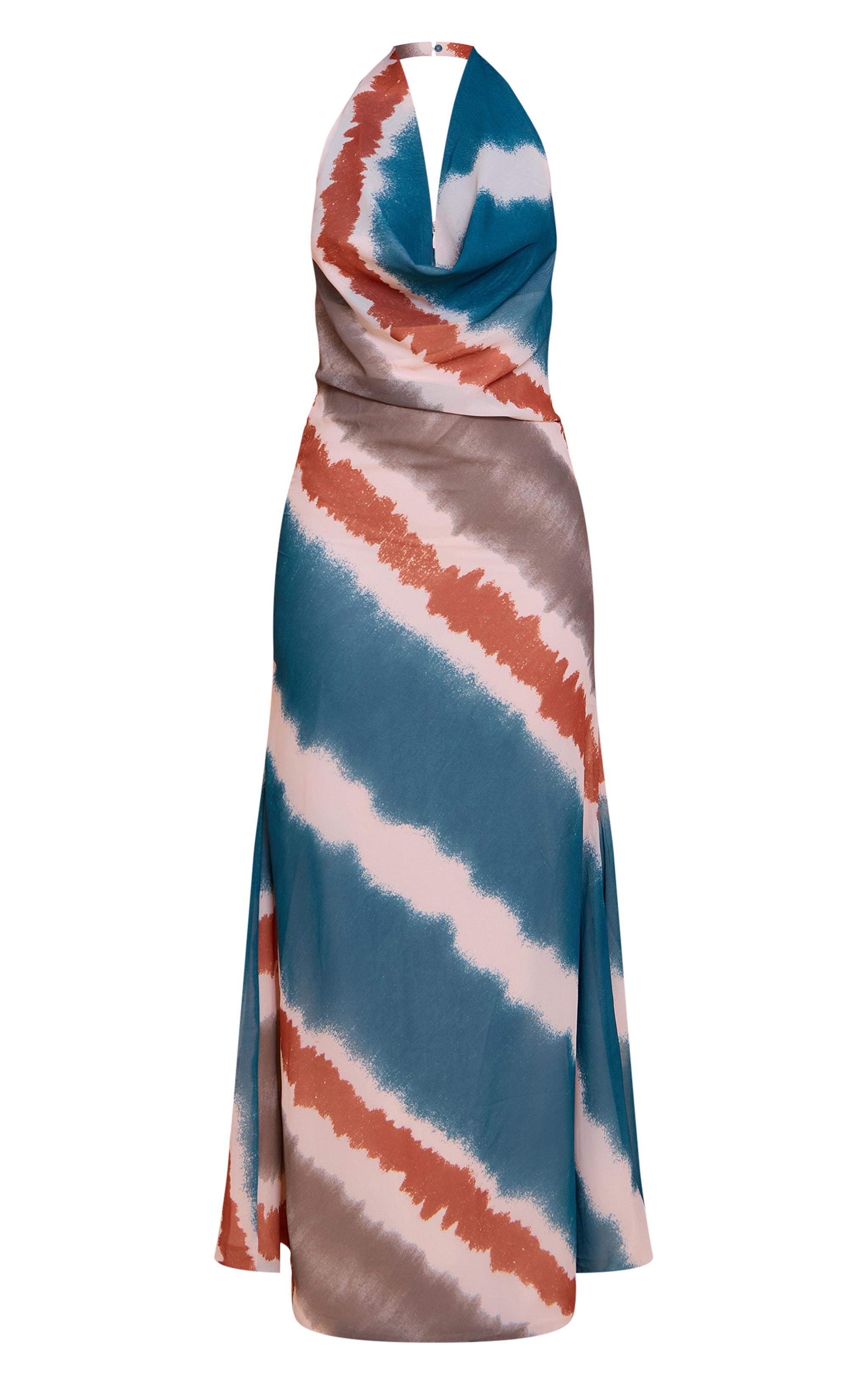 Petite Printed Cowl Neck Maxi Dress image 5