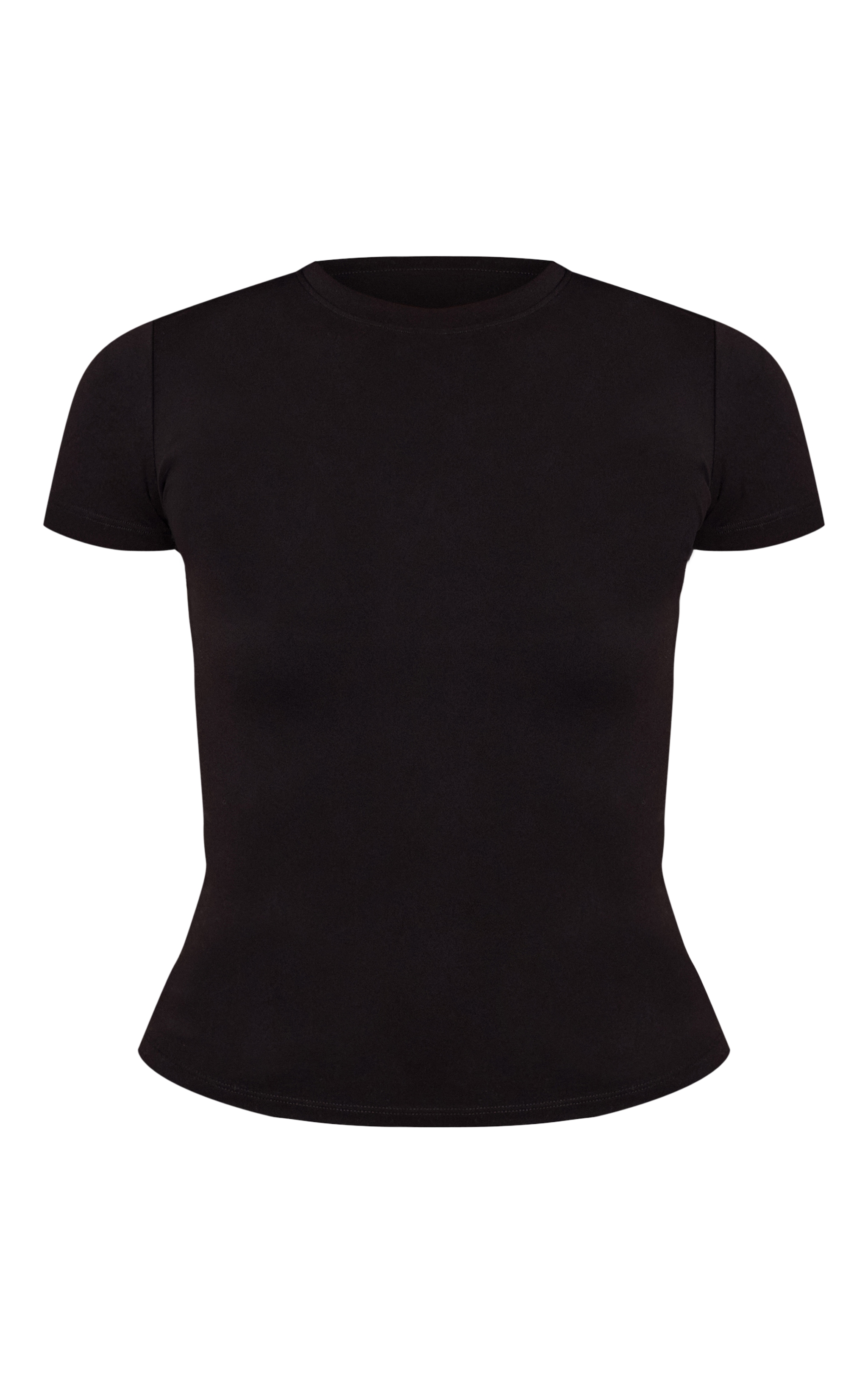Tall Black Snatched Sculpt Short Sleeve Top image 5