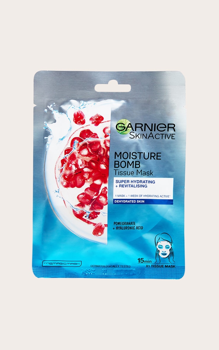 Garnier Moisture Bomb Hydrating Pomegranate Face Sheet Mask image 1