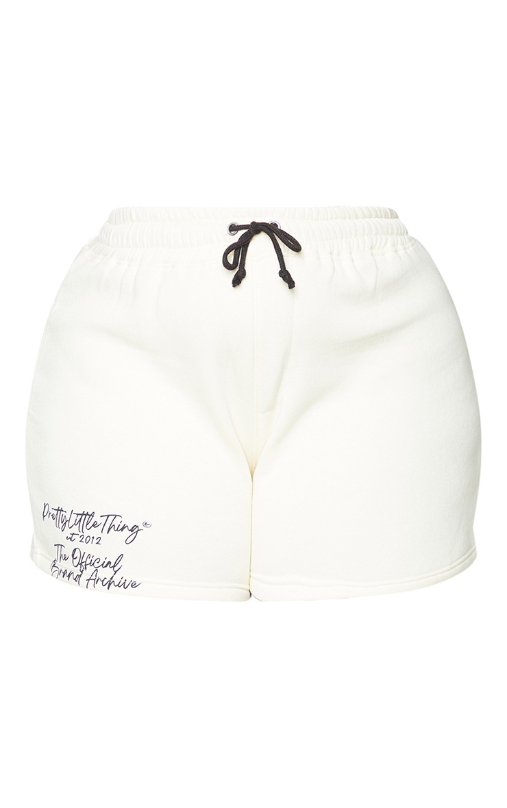 PLT Plus Cream Drawstring Waist Sweat Shorts | Plus Size ...