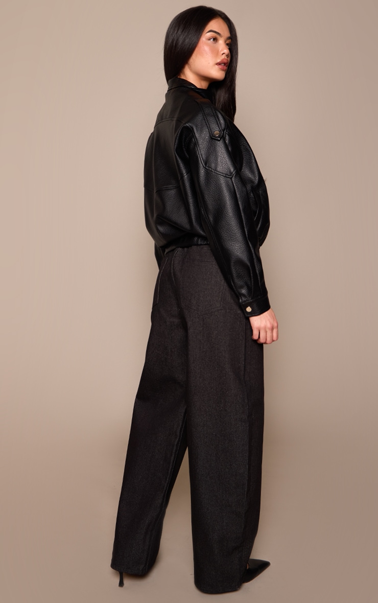 Raw Indigo Low Rise Barrel Jeans image 3