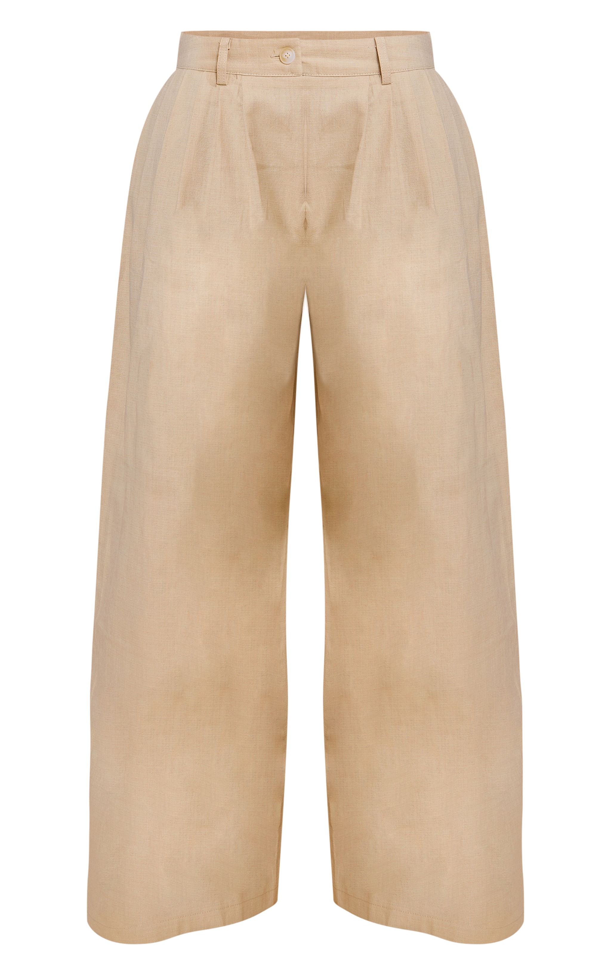 Petite Natural Stone Linen Look Wide Leg Pants image 5