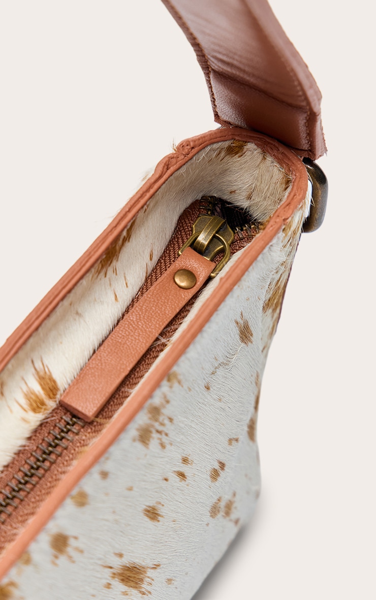 Deer Print Real Leather Shoulder Bag image 4